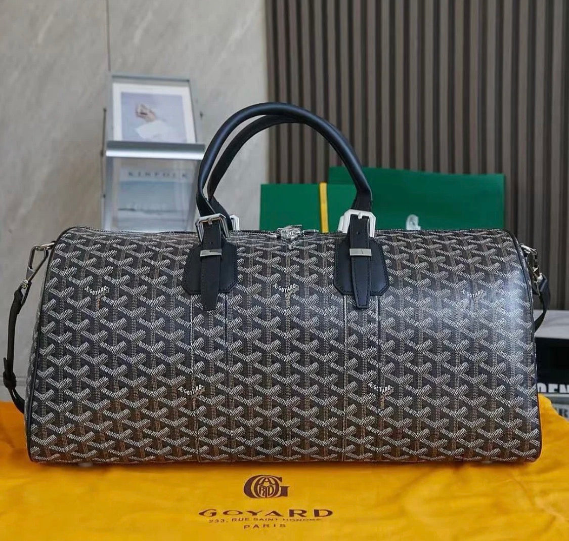 Goyard Duffle/Travel Bag (Burgundy)
