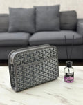 Goyard Jouvence Pouch (Dark Grey)