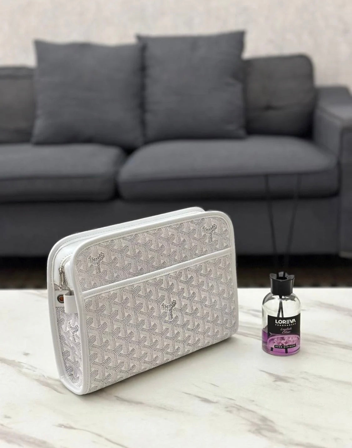 Goyard Jouvence Pouch (White)