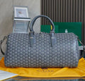 Goyard Duffle/Travel Bag (Grey)