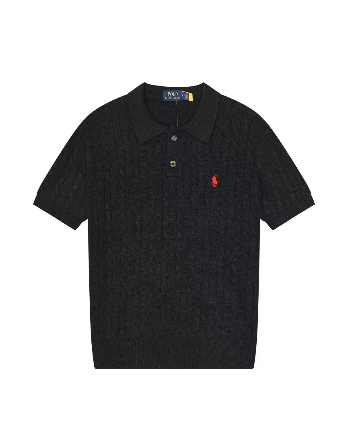 Ralph Lauren Knit Polo (Black)