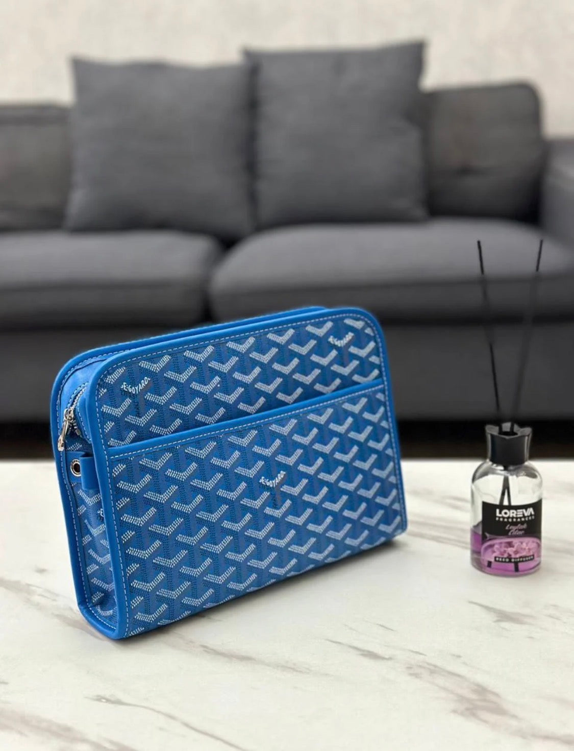 Goyard Jouvence Pouch (Blue)