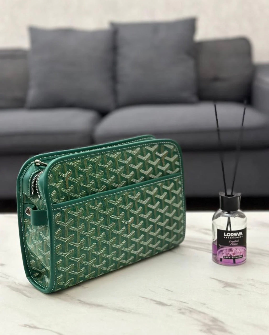 Goyard Jouvence Pouch (Green)