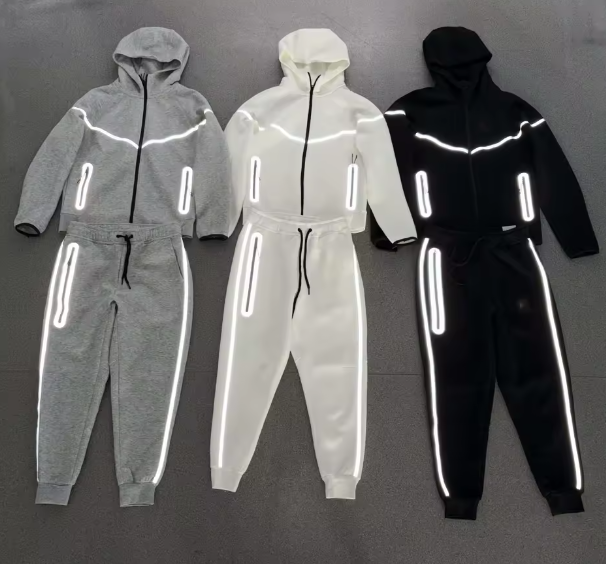 Nike reflective Tech Fleece Tracksuit Set